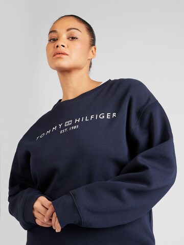 Felpa di Tommy Hilfiger Curve in blu