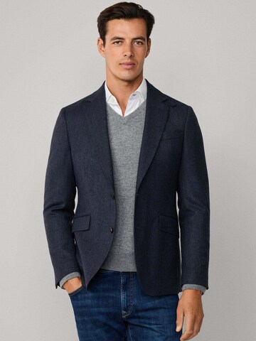 Hackett London Regular fit Business-colbert in Blauw: voorkant