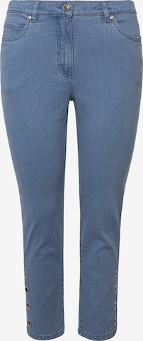 MIAMODA Tapered Jeans in Blue: front