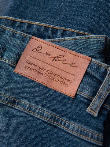 Ombre Regular Jeans in Blauw