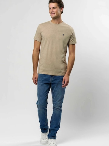 U.S. POLO ASSN. Regular Fit Paita ' Arjun ' värissä beige