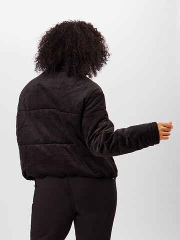 Urban Classics Between-Season Jacket 'Ladies Corduroy' in Black