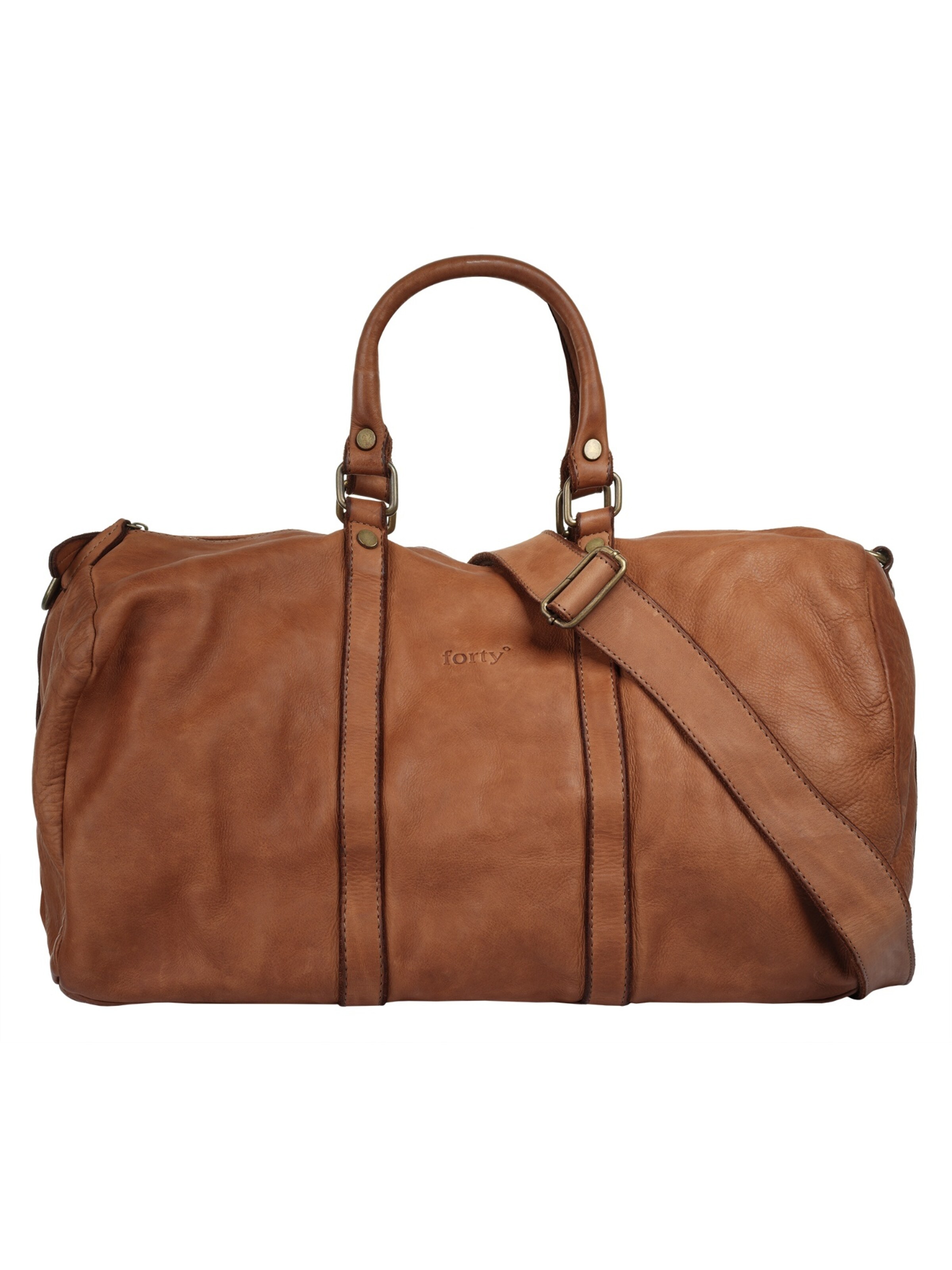 Sac de voyage forty° en marron : devant