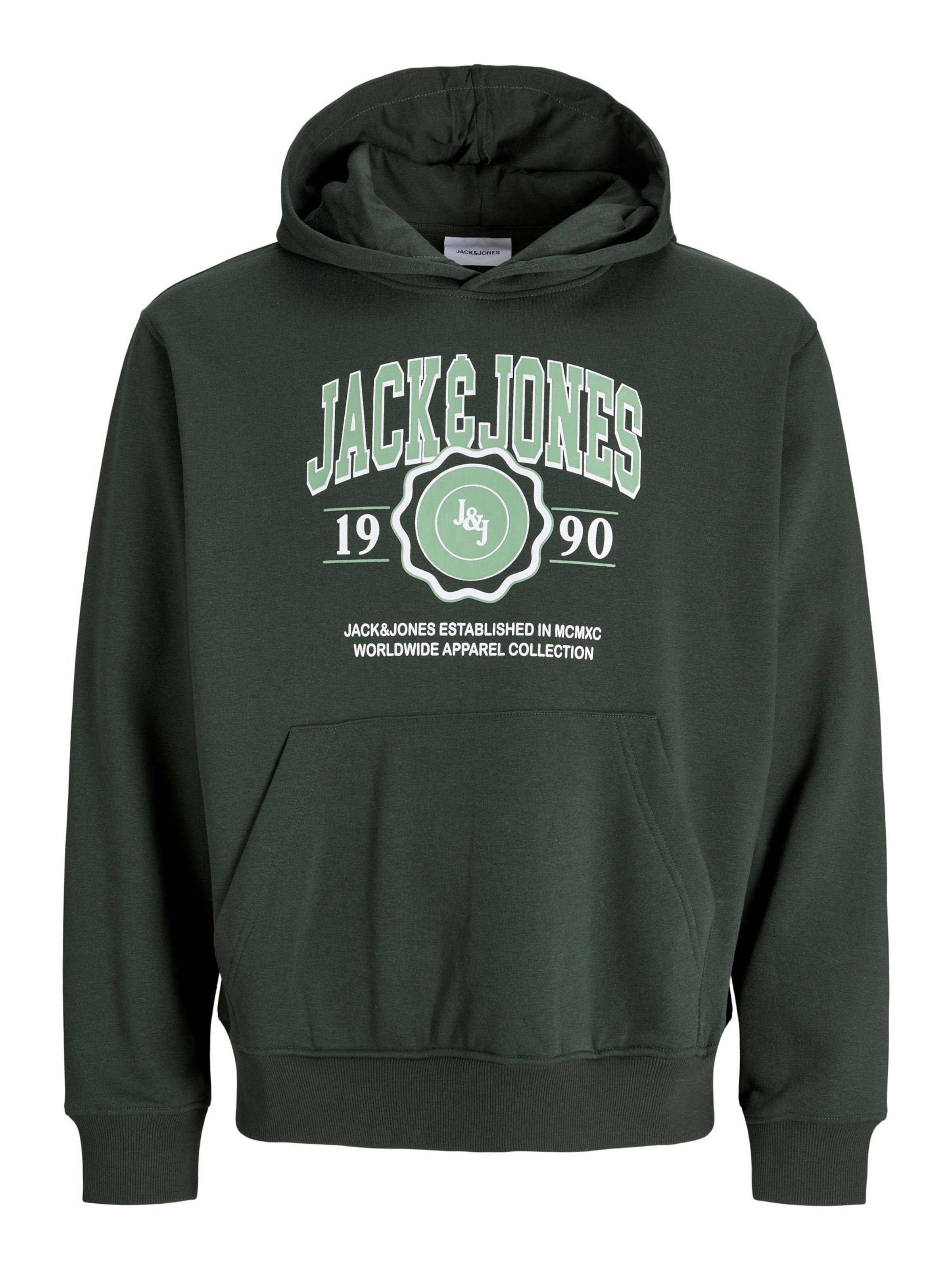 Jack & Jones Plus Sweatshirt in Groen: voorkant