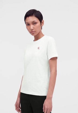 Calvin Klein Jeans Majica 'CLASSIC' | bela barva: sprednja stran