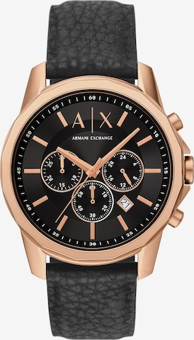 ARMANI EXCHANGE Analoginen kello värissä musta: etupuoli