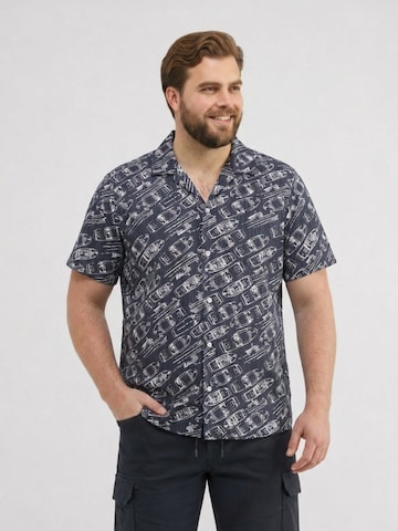 LERROS Regular fit Button Up Shirt in Blue: front