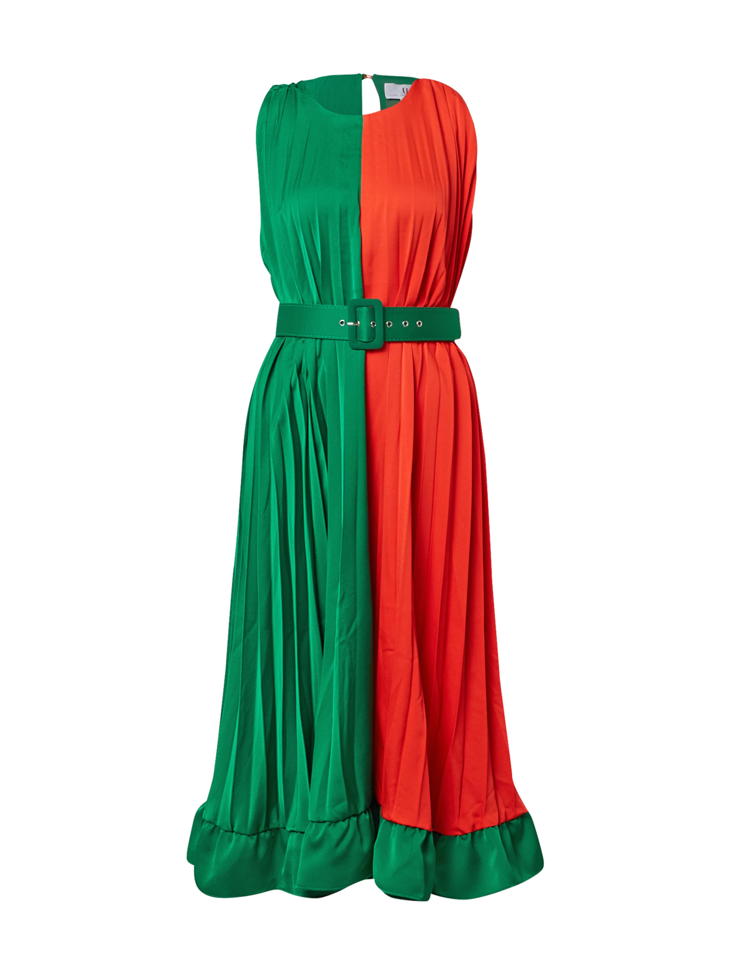 Frauen Große Größen Forever Unique Kleid in Grün, Rot - WZ18801