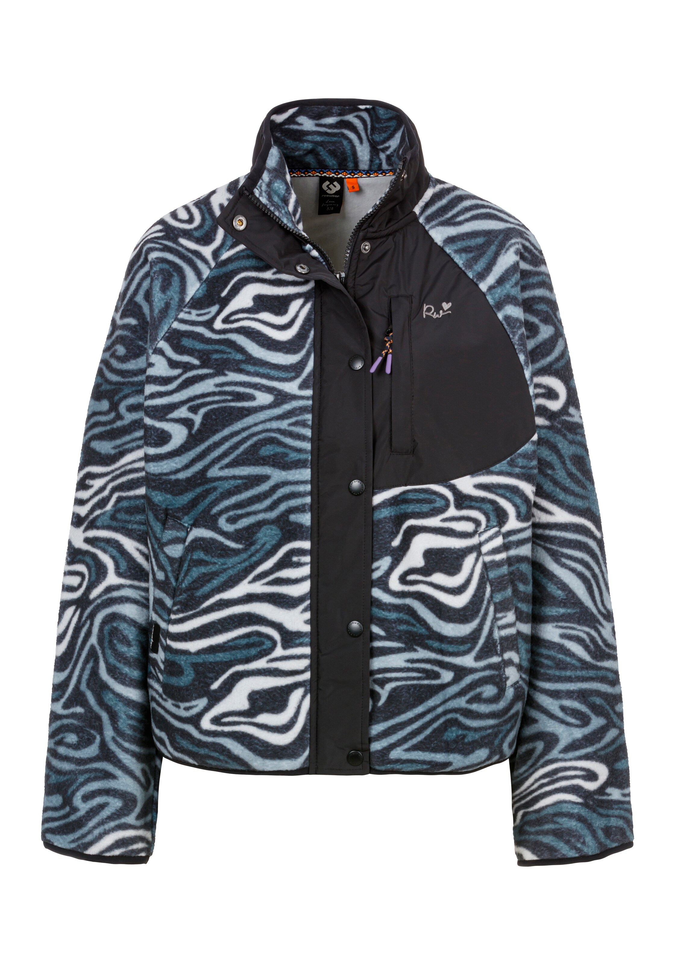 Ragwear Fleecejacke in Grau: Vorderseite