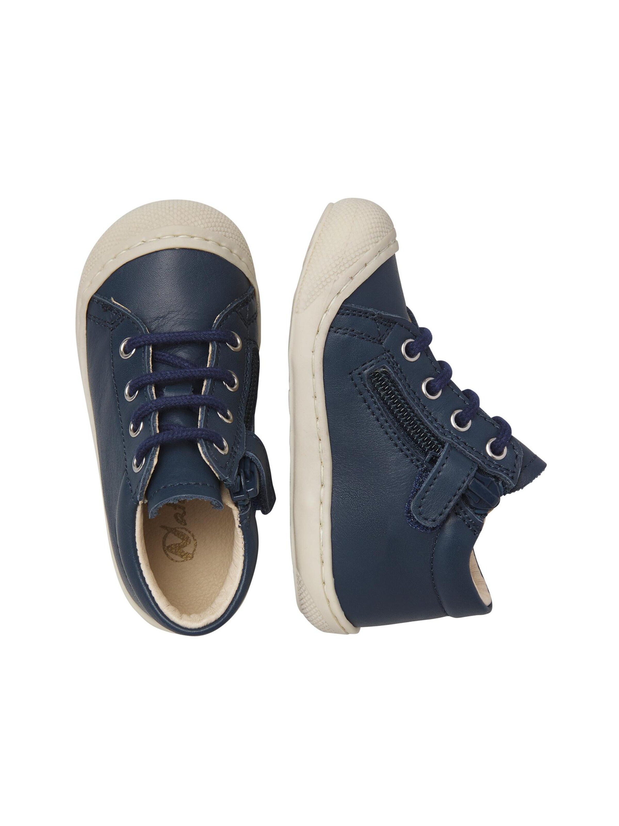 NATURINO Flats 'COCOON ZIP' in Blue