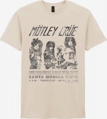 Mötley Crue Koszulka 'Mötley Crue Santa Monica Civic T-Shirt' w kolorze beżowy: przód