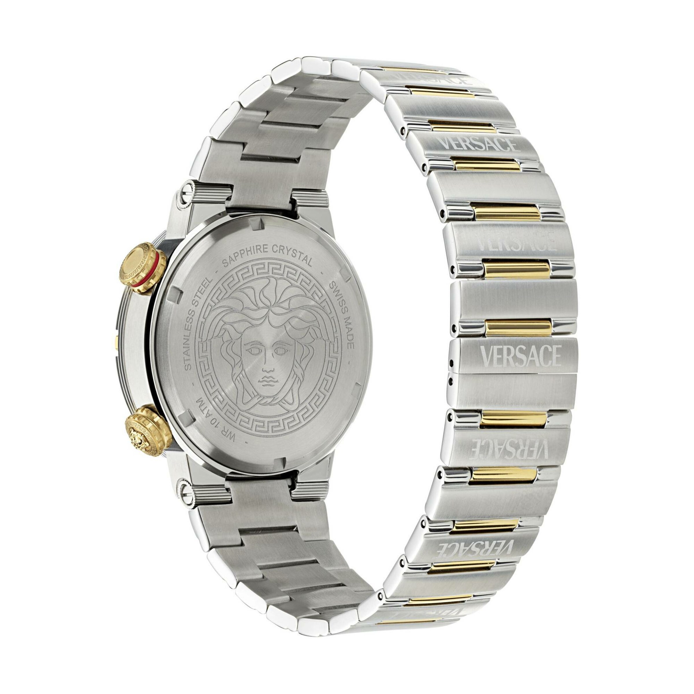 VERSACE Analog watch 'Greca Logo Diver' in Silver