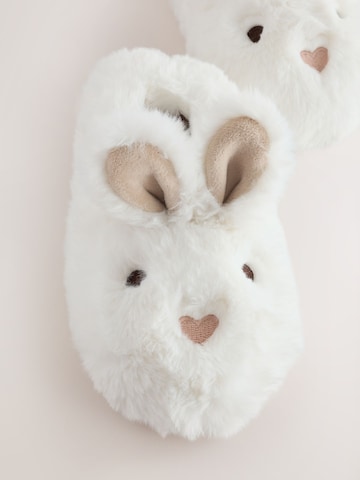 Pantoufle Next en blanc