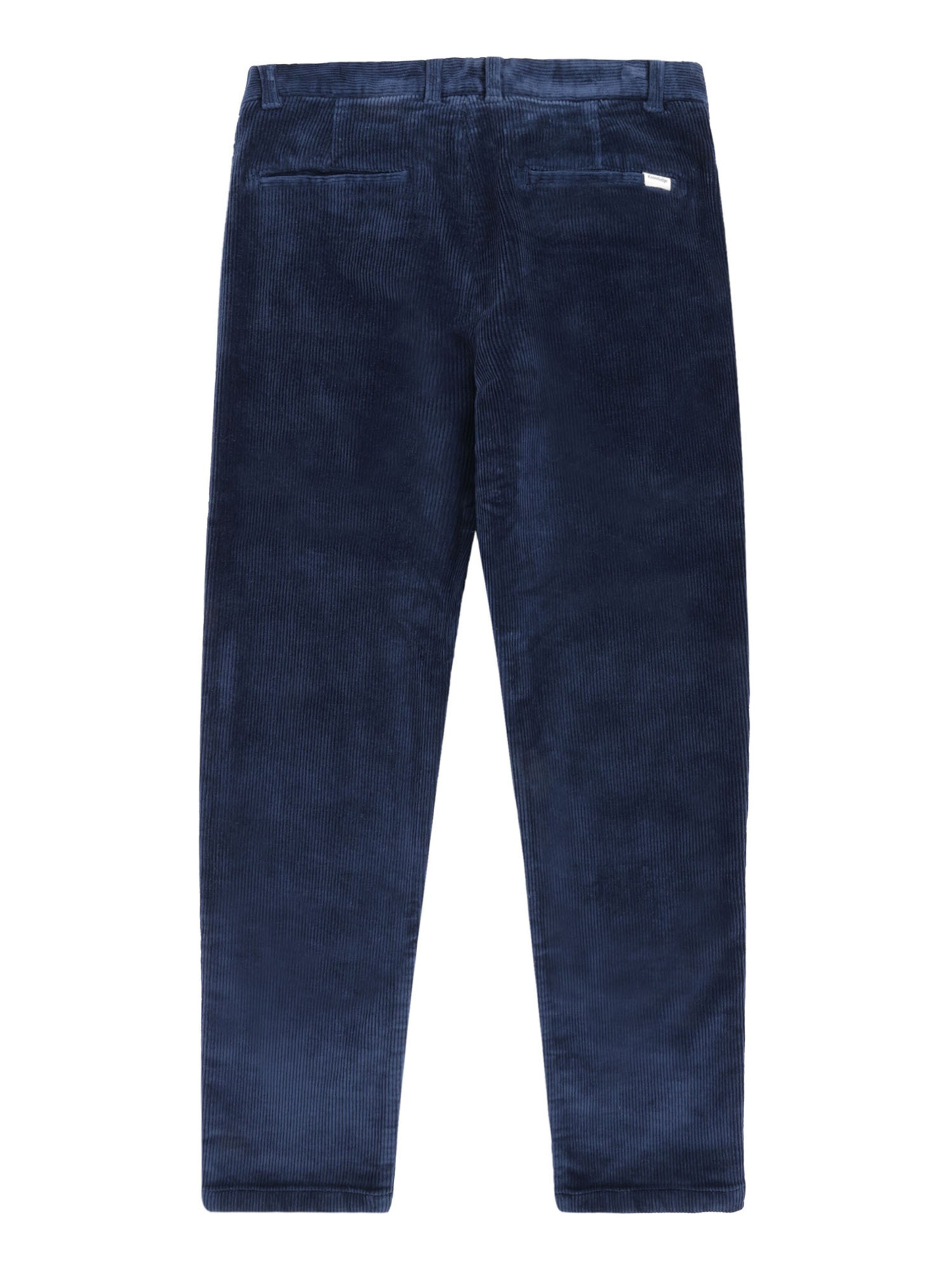 KnowledgeCotton Apparel Loosefit Hose 'Chuck Corduroy' in Blau