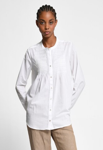 Peter Hahn Blouse in Wit: voorkant