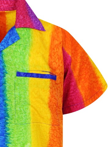 King Kameha Shirt 'Rainbow Vertikal' in Mixed colors