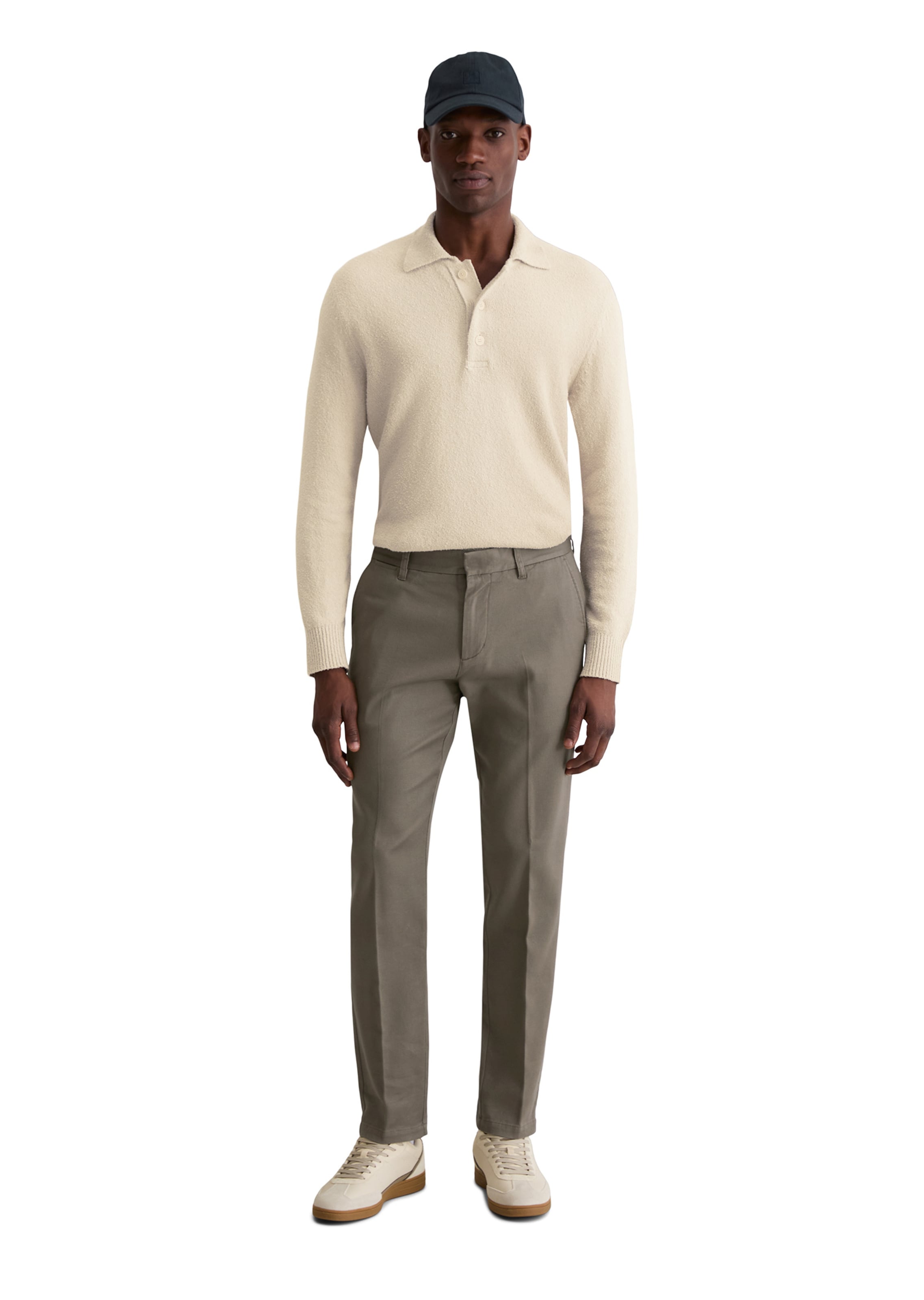 Marc O'Polo Regular Chinohose 'Osby' in Braun