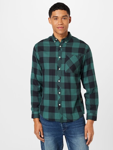 Redefined Rebel Regular fit Button Up Shirt 'Owen' in Green: front