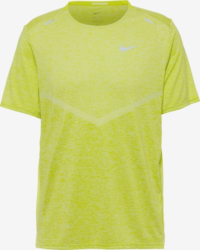 NIKE Funktionsshirt 'Rise 365' in limone / silber, Produktansicht