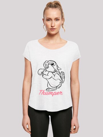 F4NT4STIC Shirt 'Thumper' in Wit: voorkant