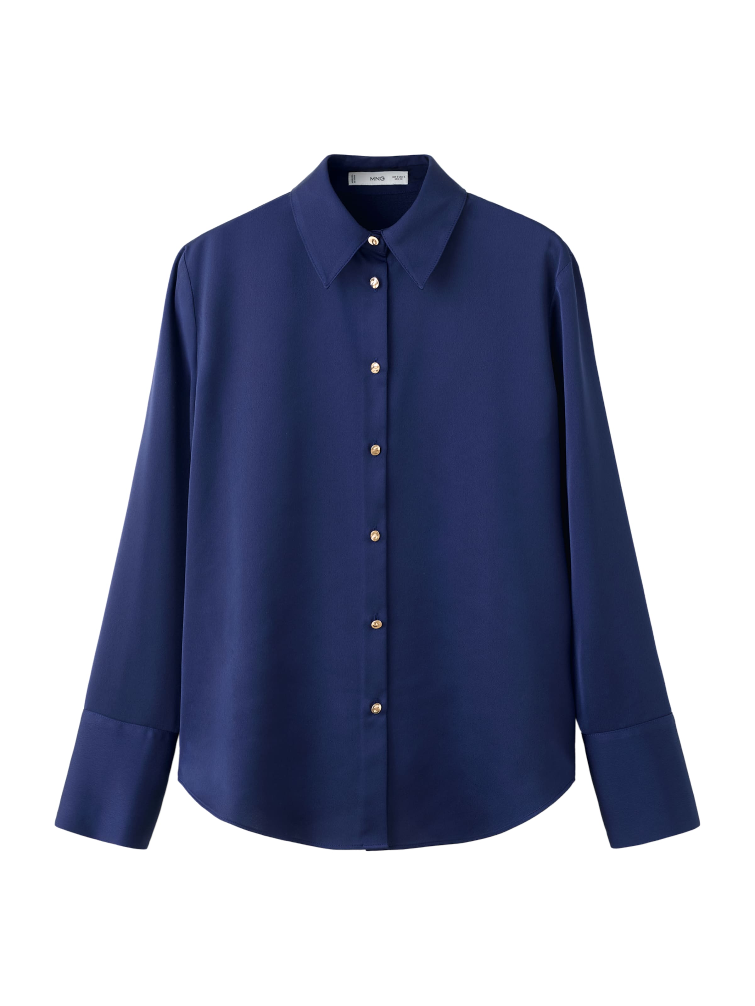 MANGO Bluse 'IDEALE' in Blau: Vorderseite