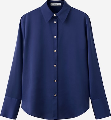 MANGO Bluse 'IDEALE' in Blau: Vorderseite