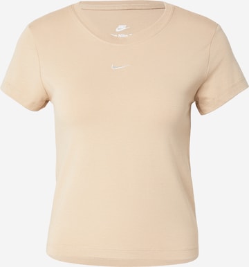 smėlio Nike Sportswear Marškinėliai 'Chill': priekis