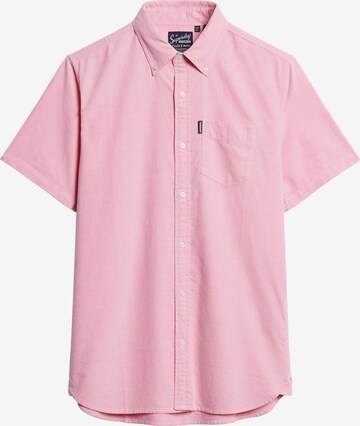 Superdry Regular fit Button Up Shirt in Pink: front