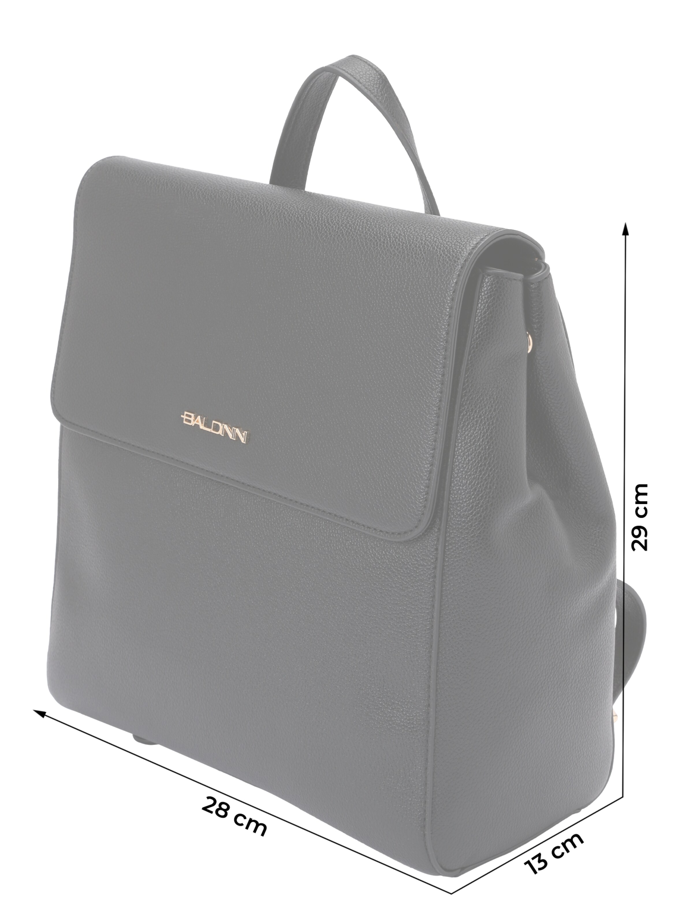 BALDININI Рюкзак 'Margaret 004' в Черный: спереди