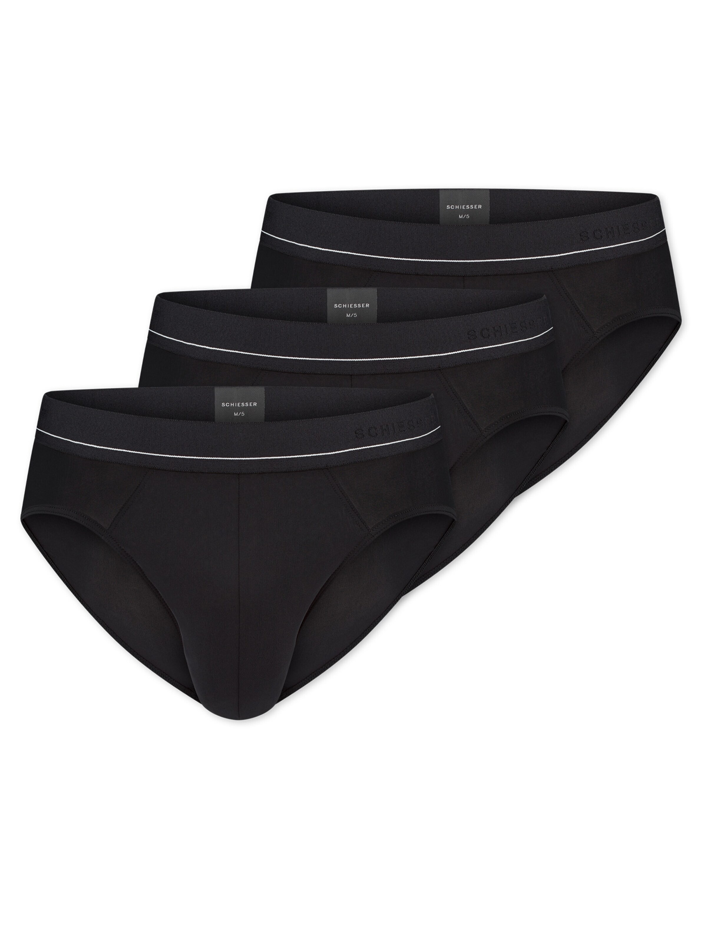 SCHIESSER Slip 'Pure Micro'‌‌ in Schwarz: Vorderseite