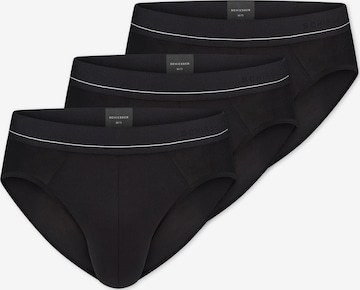 SCHIESSER Slip 'Pure Micro' in Schwarz: Vorderseite