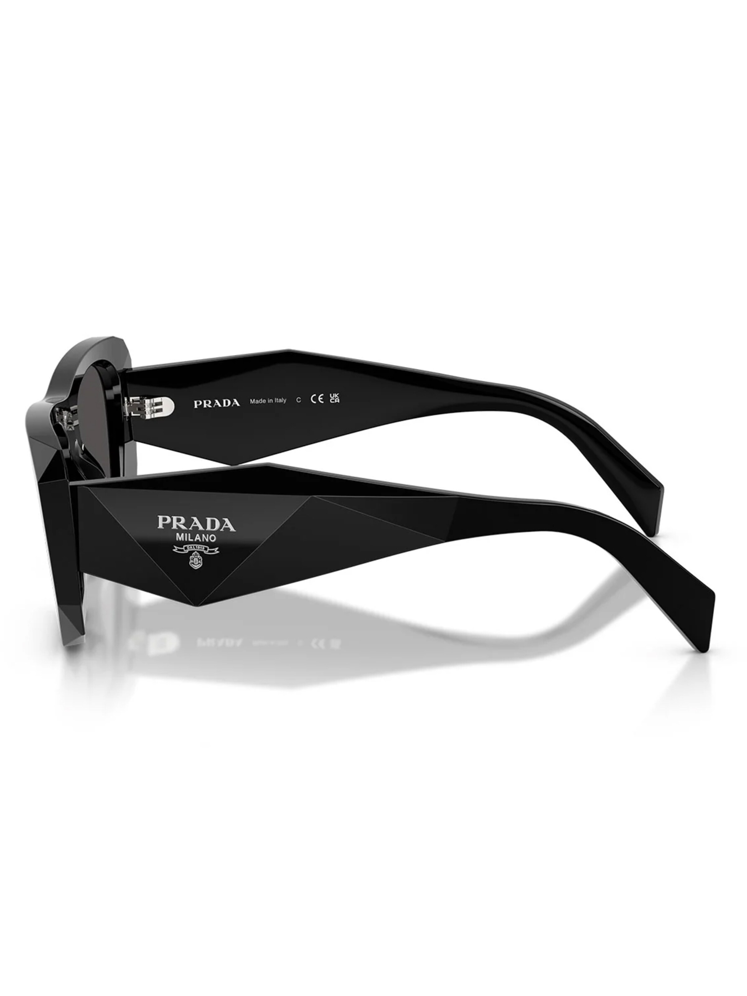 PRADA Zonnebril 'PRB18S 16K08Z' in Zwart