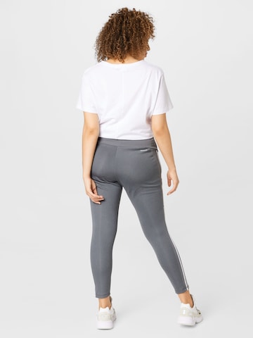 ADIDAS SPORTSWEAR Skinny Sportsbukser 'Designed To Move High-Rise 3-Stripes ' i grå