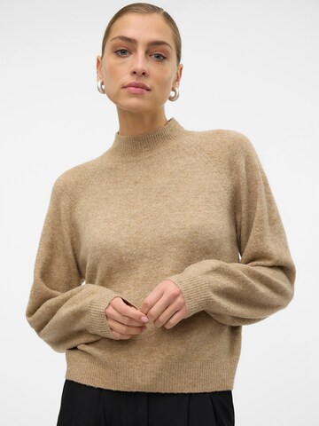 VERO MODA Sweater 'VMLEAF' in Beige: front