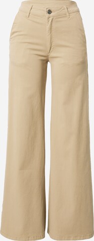 Urban Classics Wide Leg Bukse i beige: forside