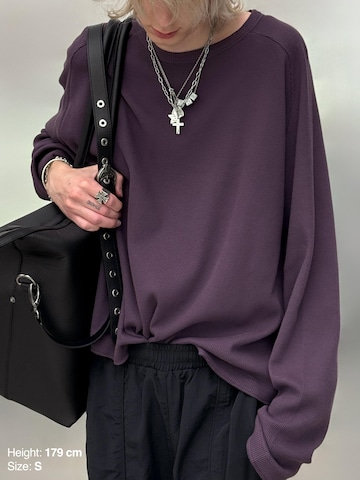 ENRAGE Oversizeshirt 'THERMAL' in Lila