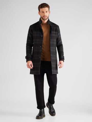 JACK & JONES Mantel 'Melton' in Schwarz