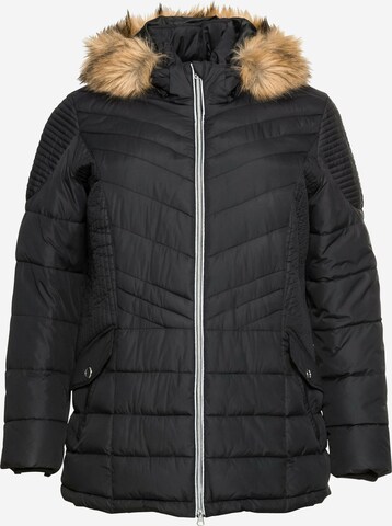 SHEEGO Winter Jacket in Black: front