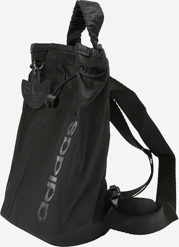 ADIDAS ORIGINALS - Mochila 'Satin Mini' em preto: frente