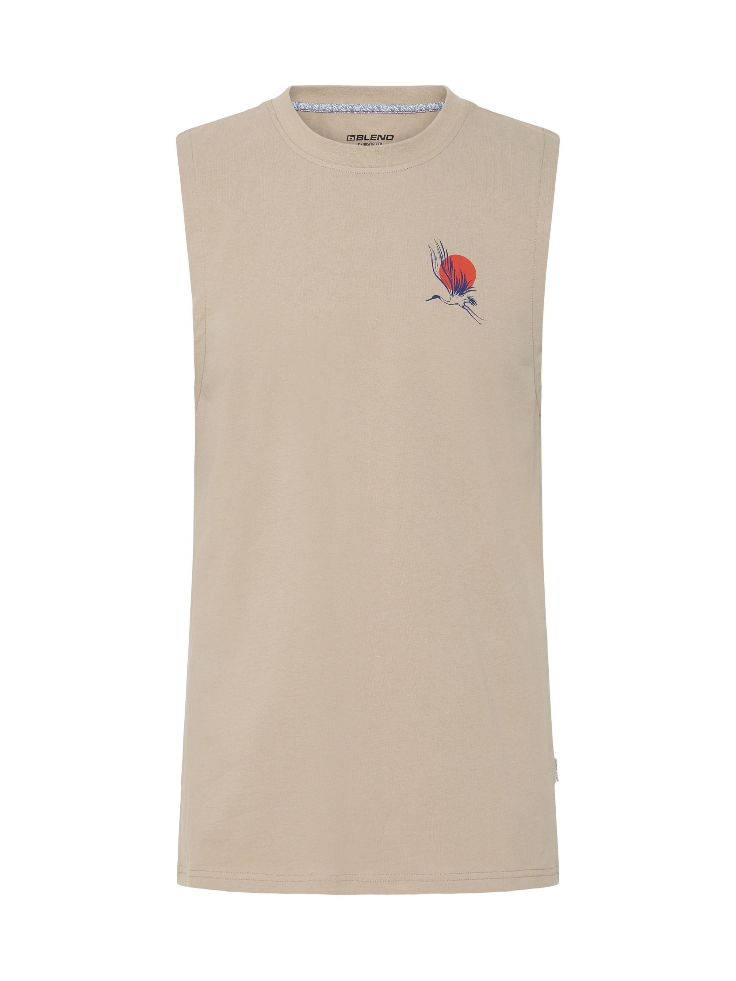 T-Shirt ' BHJapo Backprint Japan ' BLEND en beige : devant