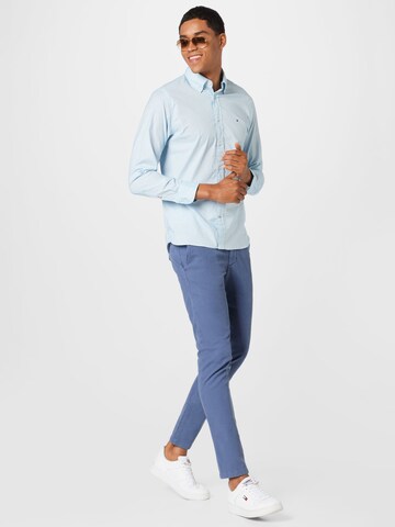 Slimfit Pantaloni eleganți 'BLEECKER' de la TOMMY HILFIGER pe albastru