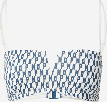 Bandeau Hauts de bikini Marc O'Polo en blanc : devant