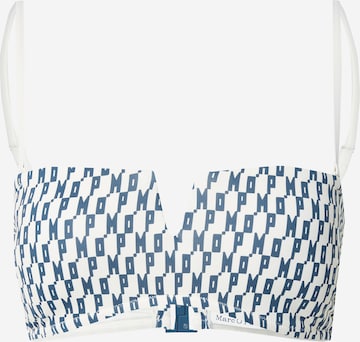 Marc O'Polo Bandeau Bikini Top in White: front