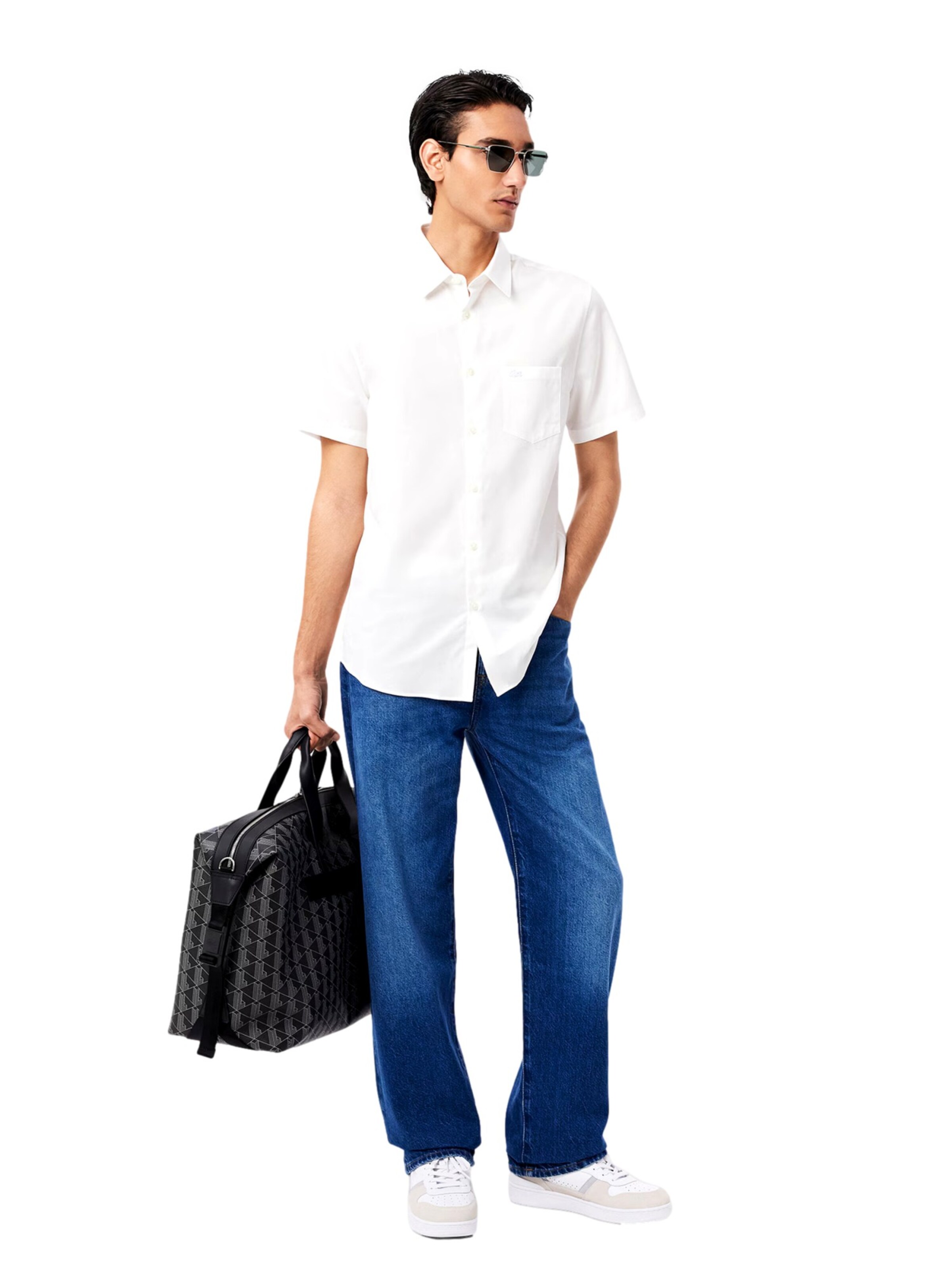 LACOSTE Sneaker low 'T CLIP SET' i hvid: forside