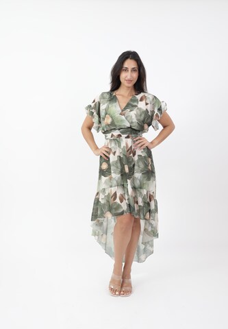 Robe Elara en vert : devant