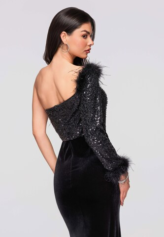 Ombre Avondjurk in Zwart