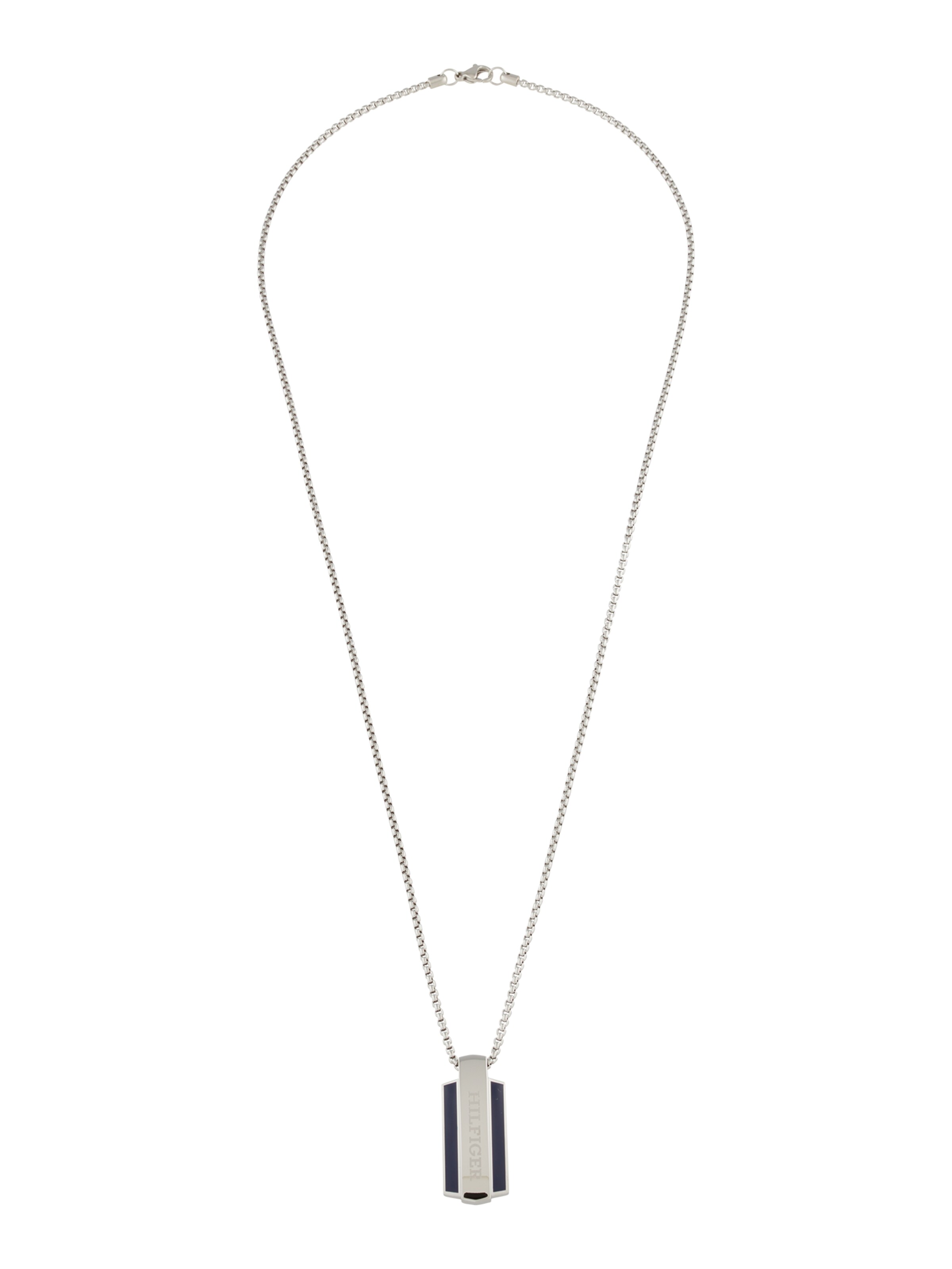 TOMMY HILFIGER Halsband 'PARKER' i silver: framsida