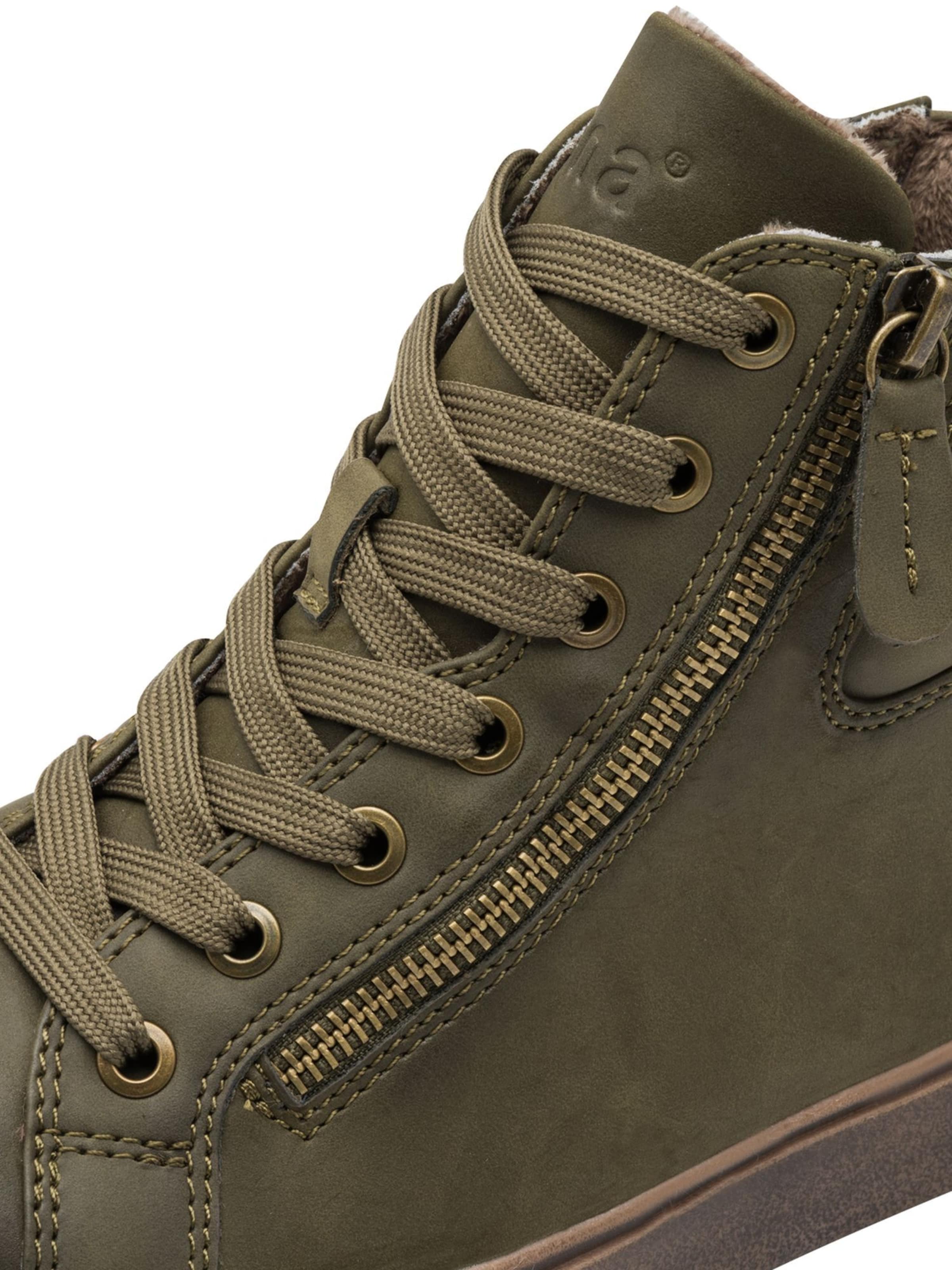 Bottines à lacets JANA en vert