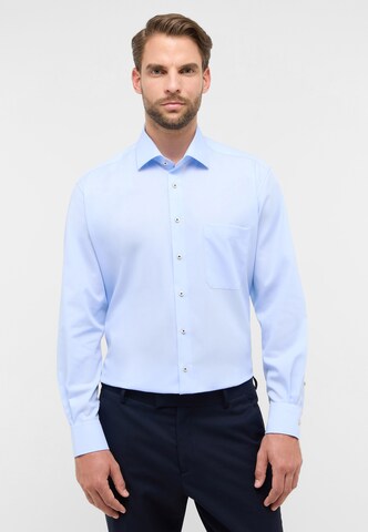 ETERNA Regular fit Zakelijk overhemd in Blauw: voorkant