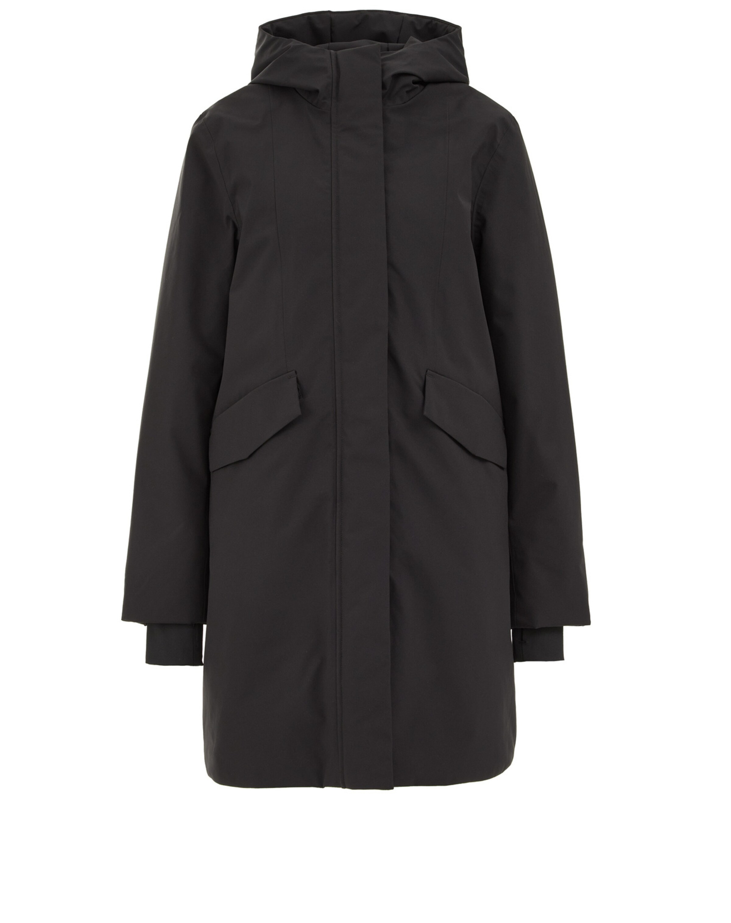 WE Fashion Tussenparka in Zwart: voorkant